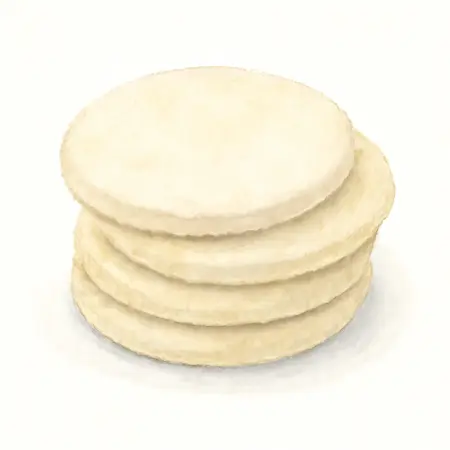 Water color illustrative image of a generic 7 In. Fleece Polisher Bonnets, 5-Pack