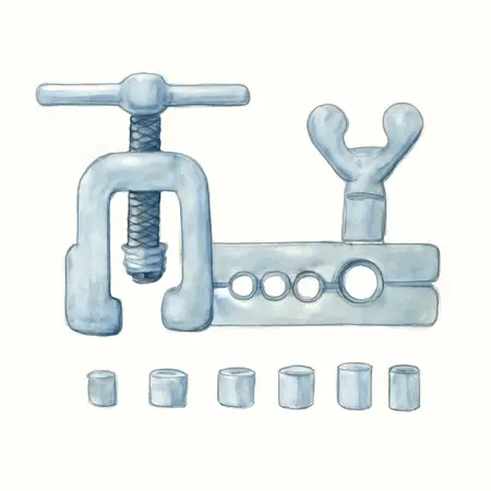 Water color illustrative image of a generic Tube Flaring Kit, 7 Piece