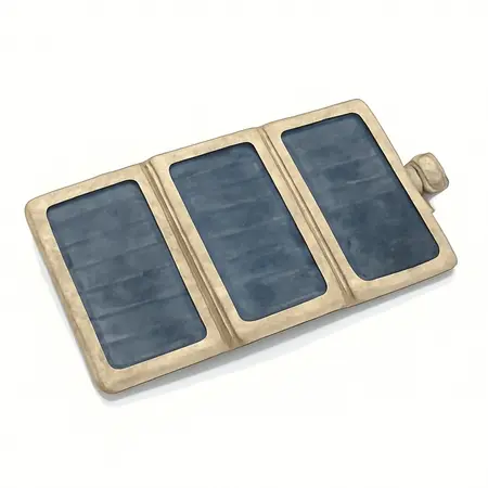 Water color illustrative image of a generic 7W Foldable Solar Panel