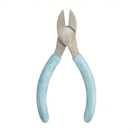 Water color illustrative image of a generic 7 in. Diagonal Cutters with Comfort Grip