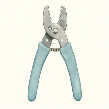 Water color illustrative image of a generic 7 in. Wire Stripper with Cutter