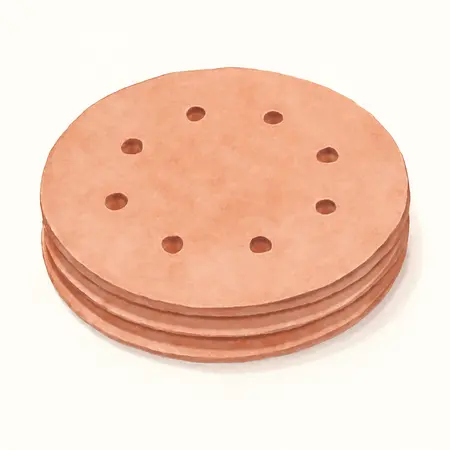 Water color illustrative image of a generic 7 in. 240 Grit Hook and Loop Sanding Discs, 3 Pack