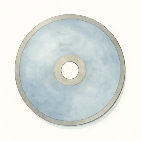 Water color illustrative image of a generic 7 in. Continuous Rim Wet Cut Diamond Saw Blade