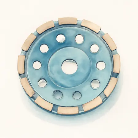 Water color illustrative image of a generic 7 in. Diamond Segmented Turbo Cup Wheel