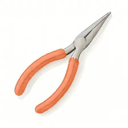 Water color illustrative image of a generic 7 in. Heavy Duty Long Nose Pliers