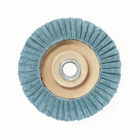 Water color illustrative image of a generic 7 in. x 5/8 in.-11 36-Grit Type 27 Flap Disc with Plastic Backing and Zirconia Grain