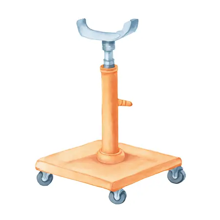 Water color illustrative image of a generic 800 lb. Low-Lift Transmission Jack