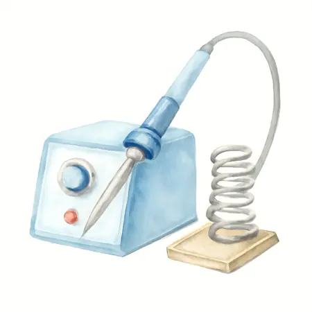 Water color illustrative image of a generic 80 Watt Soldering Station