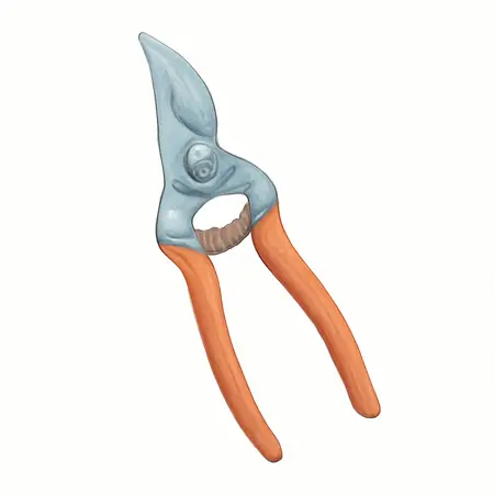 Water color illustrative image of a generic 8-1/2 in. Steel Blade Bypass Pruner