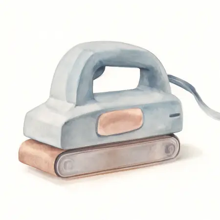 Water color illustrative image of a generic 8 Amp 3 in. x 21 in. Variable Speed Belt Sander