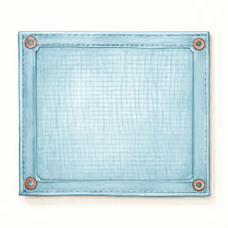 Water color illustrative image of a generic 8 ft. x 10 ft. Mesh All Purpose/Weather Resistant Tarp