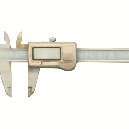 Water color illustrative image of a generic 8 in. Digital Caliper