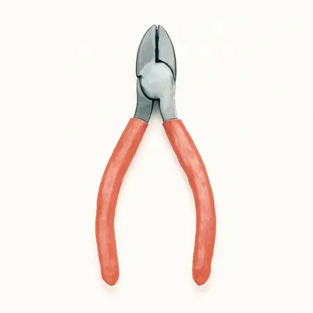 Water color illustrative image of a generic 8 in. High Leverage Diagonal Cutting Pliers
