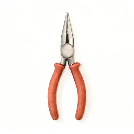 Water color illustrative image of a generic 8 in. Long Nose Pliers