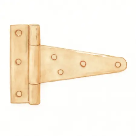 Water color illustrative image of a generic 8 in. T-Hinge
