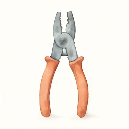 Water color illustrative image of a generic 8 in. Self-Adjusting Wire Stripper