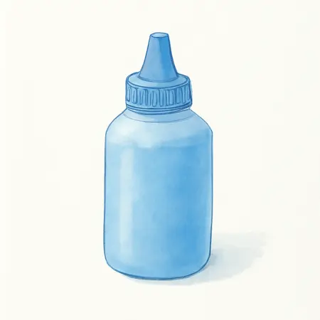 Water color illustrative image of a generic 8 oz. Blue Marking Chalk