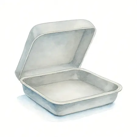 Water color illustrative image of a generic 9-1/2 in. Magnetic Parts Tray with Hood