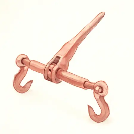Water color illustrative image of a generic 9200 lb. Ratcheting Load Binder