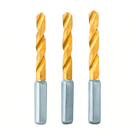 Water color illustrative image of a generic 9/64 in. Impact Rated Hex Shank Titanium Drill Bit Set, 3 Piece