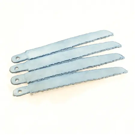 Water color illustrative image of a generic 9 in. 5 TPI Reciprocating Saw Pruning Blades, 5 Pack