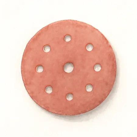 Water color illustrative image of a generic 9 in.  60 Grit Hook and Loop Drywall Sanding Discs, 5 Pack