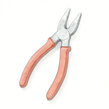 Water color illustrative image of a generic 9 in. Linesman Pliers