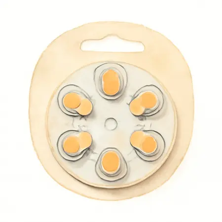 Water color illustrative image of a generic A312 Hearing Aid Batteries, 24 Pk.