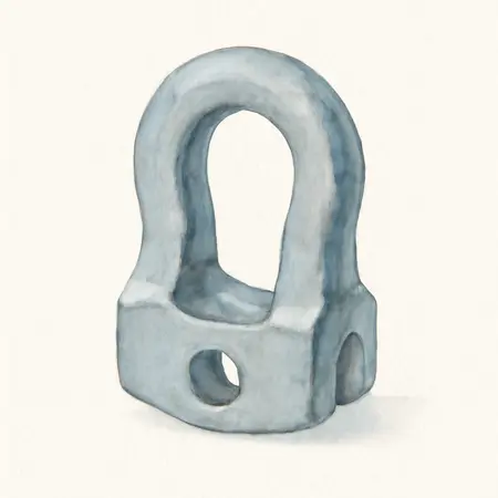 Water color illustrative image of a generic APEX Aluminum Winch Shackle Mount