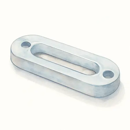 Water color illustrative image of a generic Short Drum Aluminum Hawse Fairlead