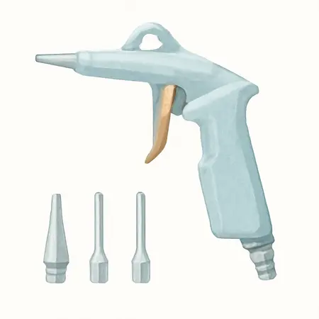Water color illustrative image of a generic Air Blow Gun Set