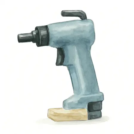 Water color illustrative image of a generic Air Punch and Flange Tool