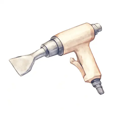 Water color illustrative image of a generic Air Scraper Kit, 6 Piece