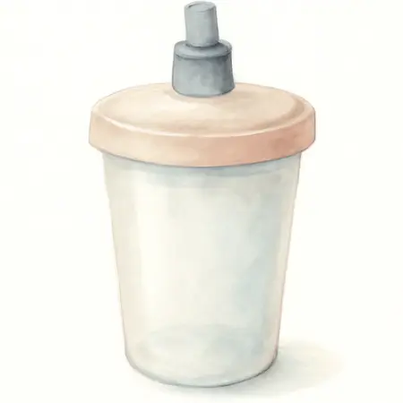 Water color illustrative image of a generic Air Spray Gun Disposable Paint Cups, 5 Pack