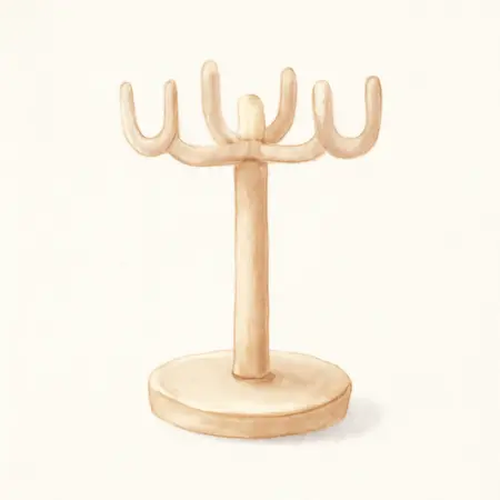 Water color illustrative image of a generic Airbrush Holder