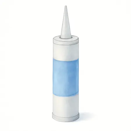 Water color illustrative image of a generic Alex Plus® Acrylic Latex Plus Silicone Caulk