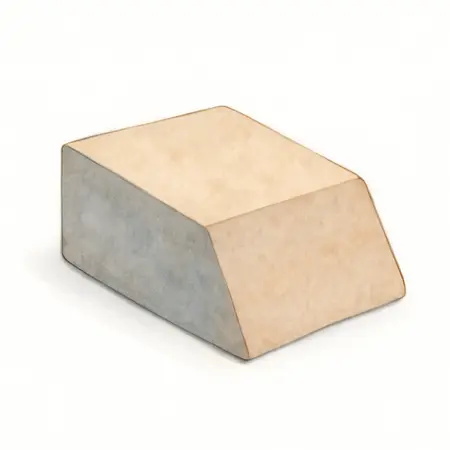 Water color illustrative image of a generic Aluminum Oxide Angled Sanding Sponges - Medium Grade, 6 Pack