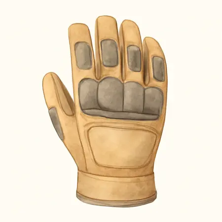 Water color illustrative image of a generic Anti-Vibration Mechanics Gloves, X-Large