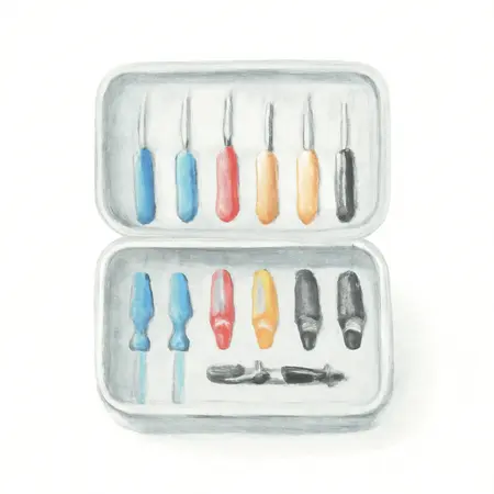 Water color illustrative image of a generic Back Probe Kit, 22-Piece