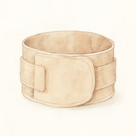 Water color illustrative image of a generic Back Support Belt, Medium