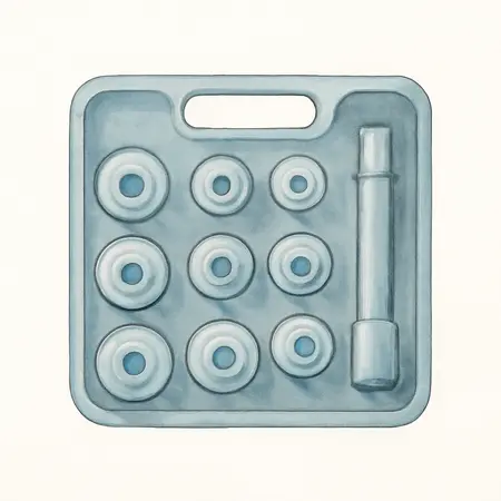 Water color illustrative image of a generic Bearing Race and Seal Driver Set 10 Pc.