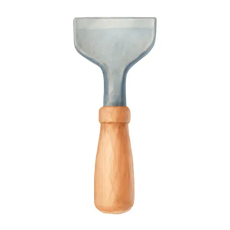 Water color illustrative image of a generic Big Head Stone Masons Chisel