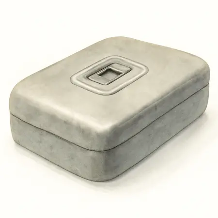 Water color illustrative image of a generic Biometric Fingerprint Handgun Safe