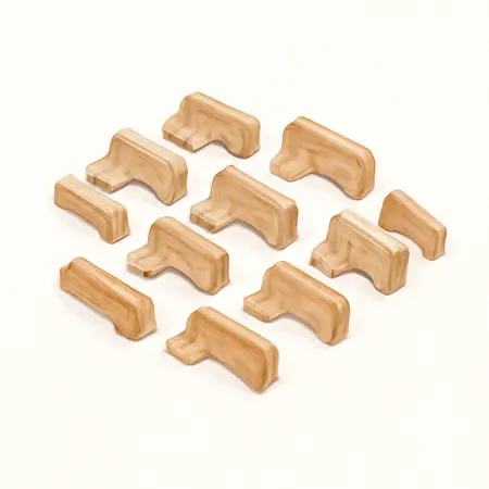 Water color illustrative image of a generic C-Clamp Jaw Pads, 12 Piece