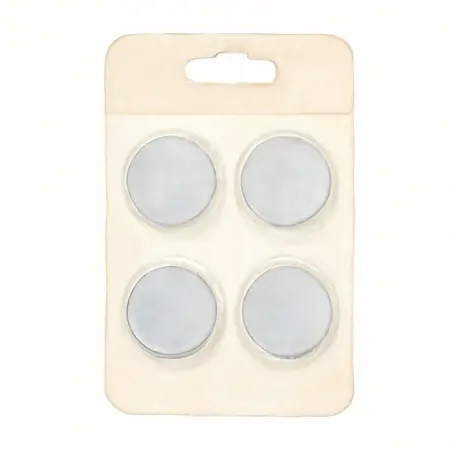 Water color illustrative image of a generic CR2016 Lithium Button Cell Batteries, 4 Pack