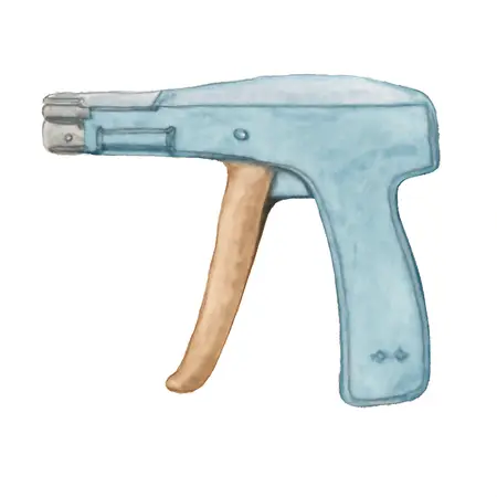 Water color illustrative image of a generic Cable Tie Gun