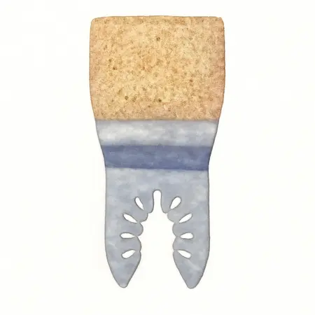 Water color illustrative image of a generic Carbide Grit Finger Detail Rasp for Oscillating Multi-Tools