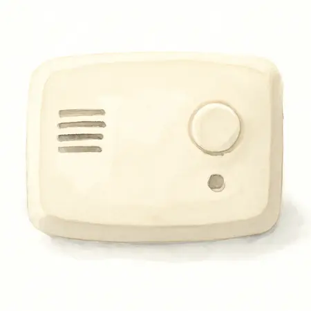 Water color illustrative image of a generic Carbon Monoxide Alarm