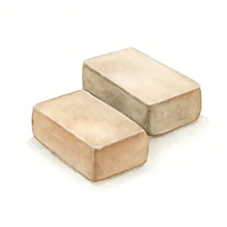Water color illustrative image of a generic Ceramic Block Magnets, 2 Pc.