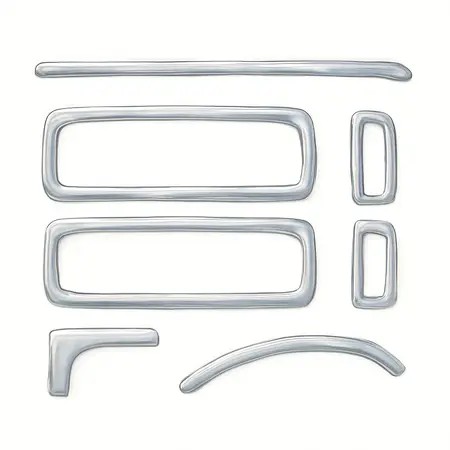 Water color illustrative image of a generic Chrome Trim Kit for Series 3 27 in. Roll Cab